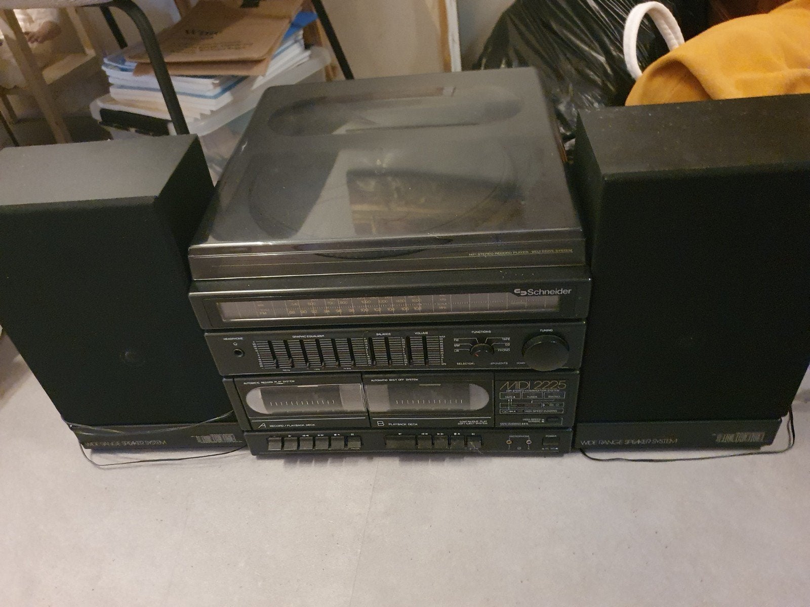 Stereoinstallatie met platenspeler, cassettedeck,tuner., Ophalen