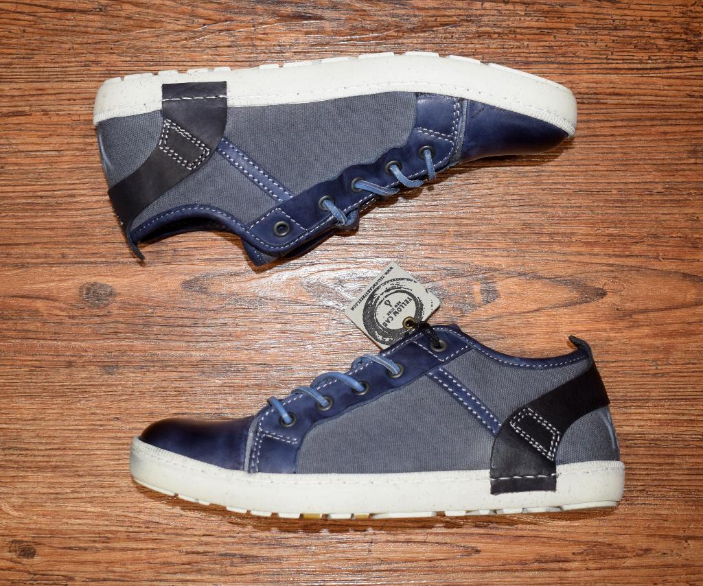YELLOW CAB - leren canvas Tornado sneakers blue - maat 40, Kleding | Heren, Blauw, Nieuw, Ophalen of Verzenden, Sneakers of Gympen