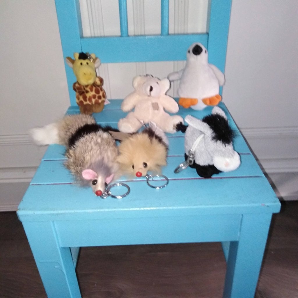 Diverse sleutelhangers knuffels, figuurtjes, poppetjes e.a., Verzamelen, Ophalen, Gebruikt, Knuffel of Figuurtje