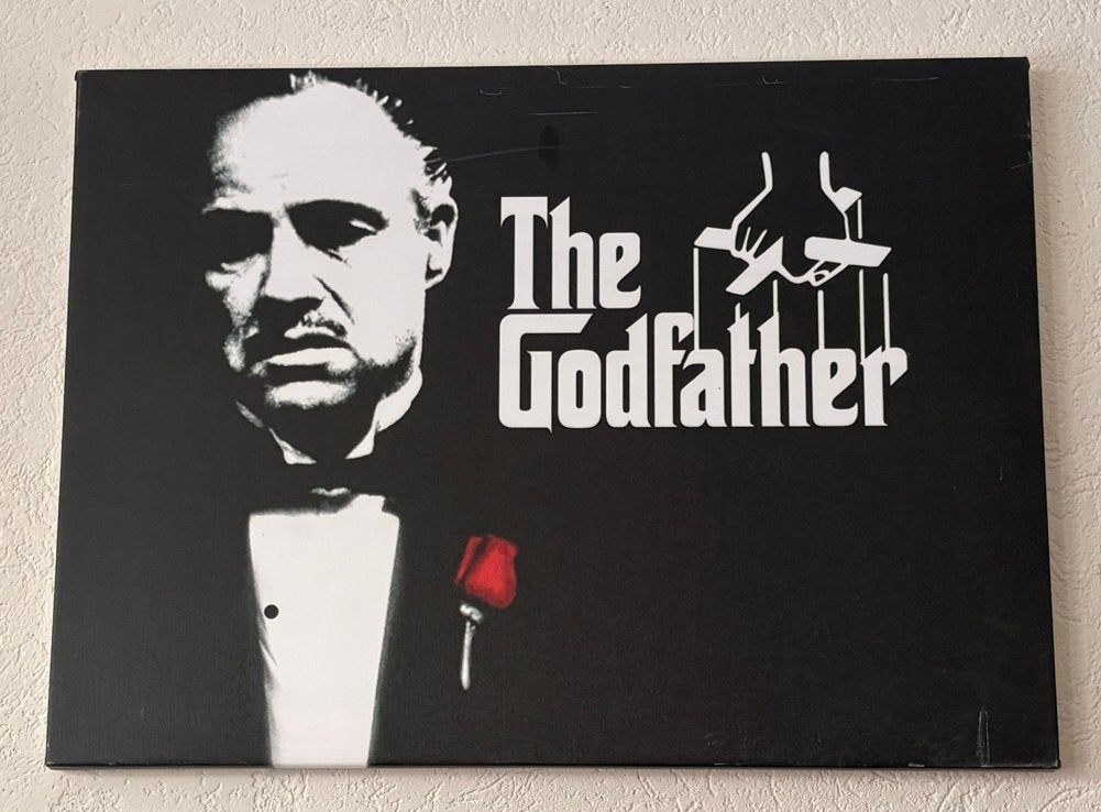 The Godfather Canvas Schilderij - Filmkunst, Film, Ophalen of Verzenden, Print, Op houten frame