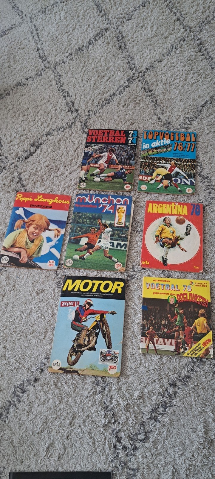 Vintage Voetbal en Pippi Langkous Verzamelaarsalbums, Verzamelen, Sportartikelen en Voetbal, Ophalen, Gebruikt, Buitenlandse clubs