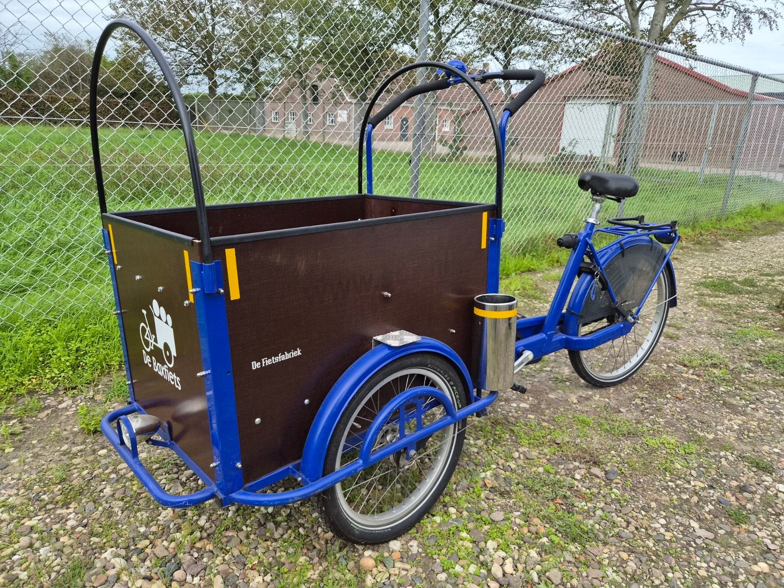 De Fietsfabriek Bakfiets - met huif, Fietsen en Brommers, Ophalen, 4 kinderen of meer, Gebruikt, Huif