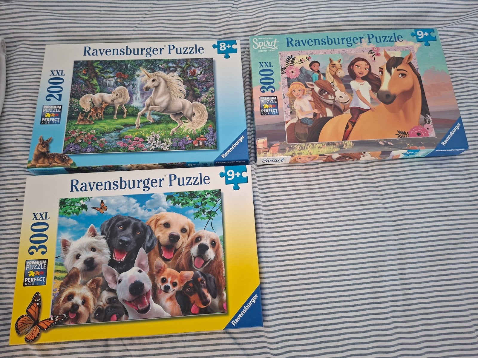 3 puzzels vanaf 8 jaar, Hobby en Vrije tijd, Ophalen of Verzenden