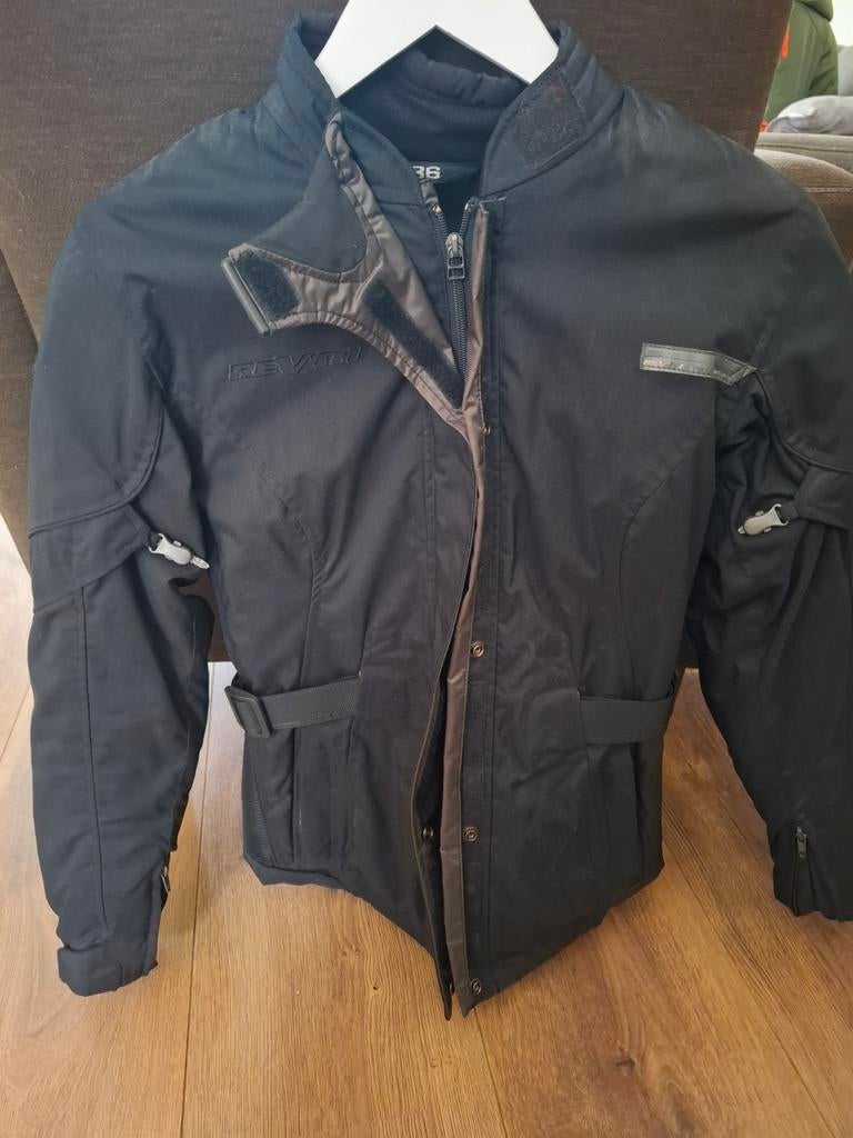 REV'IT dames motorjack maat 36 met slides zgan, Motoren, Kleding | Motorkleding, Ophalen of Verzenden, Dames, Tweedehands, Revit REV’IT