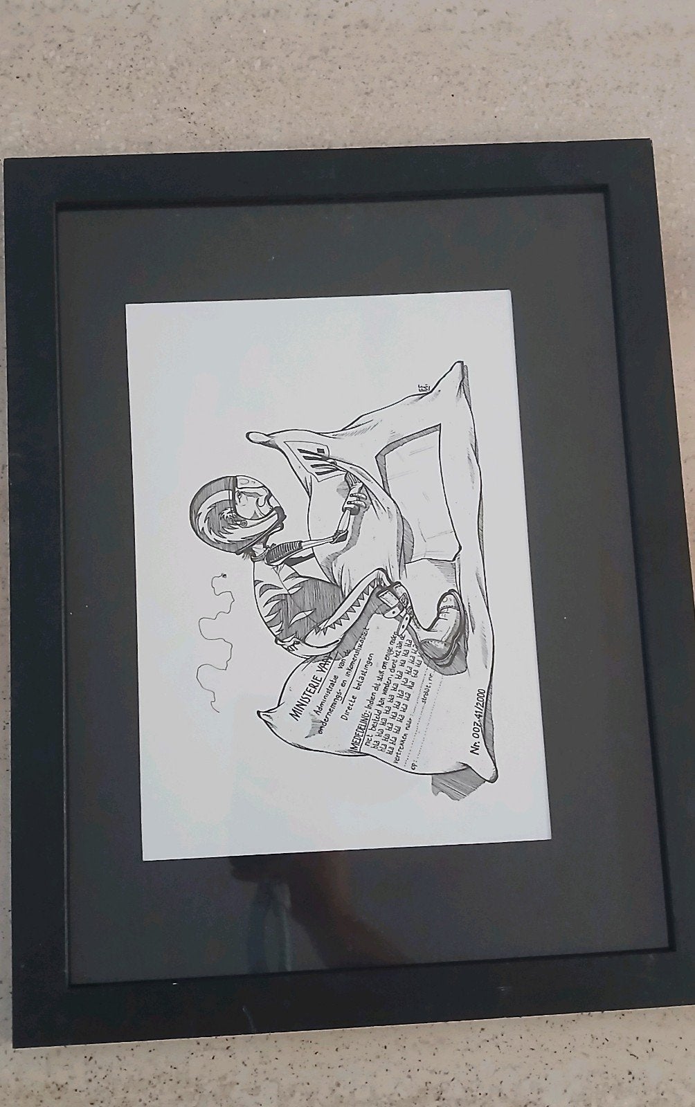 Originele ‘IEF.’ (Ief Claessens-Gideon Kiefer) cartoon, Ophalen of Verzenden