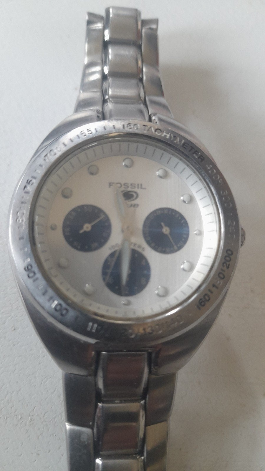 Fossil JR-8208 Herenhorloge - Gebruikt, Ophalen, Staal, Gebruikt, Staal