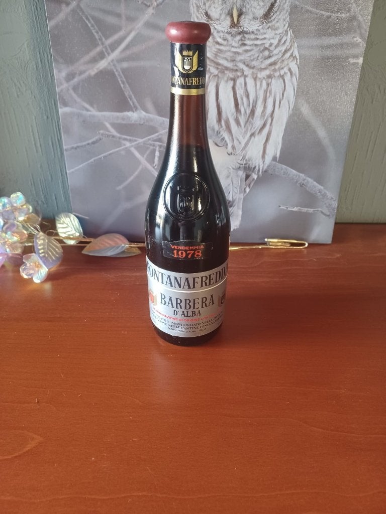 Vintage Fontanafredda Barbera d'Alba 1978 - Geboortejaar, Frankrijk, Nieuw, Ophalen of Verzenden, Rode wijn