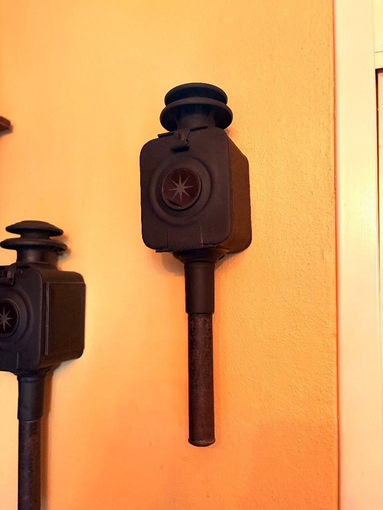 Stel antieke koetsierslampen / rijtuiglantaarns, Ophalen of Verzenden