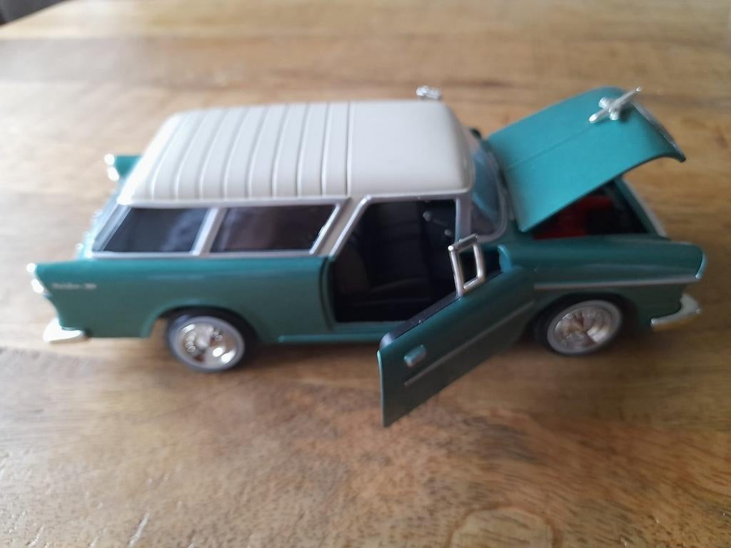 1955 Chevrolet Bel Air Nomad 1:24, Verzenden, Zo goed als nieuw
