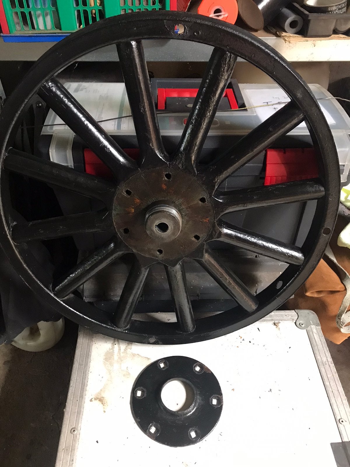 ford model T spaakwielen, Ophalen
