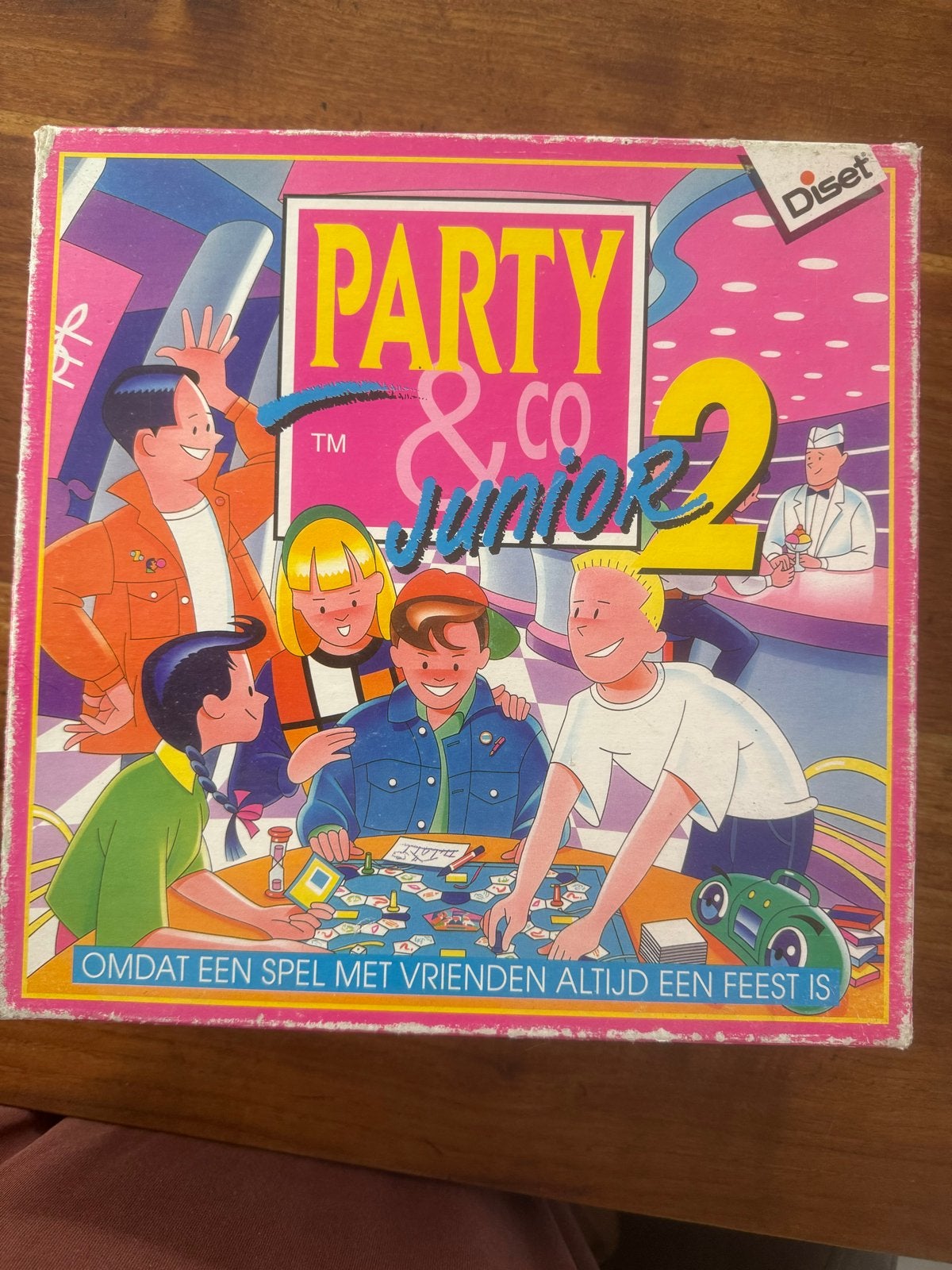 Party & Co Junior 2 Bordspel - Gezellig familiespel, Drie of vier spelers, Ophalen of Verzenden, Gebruikt