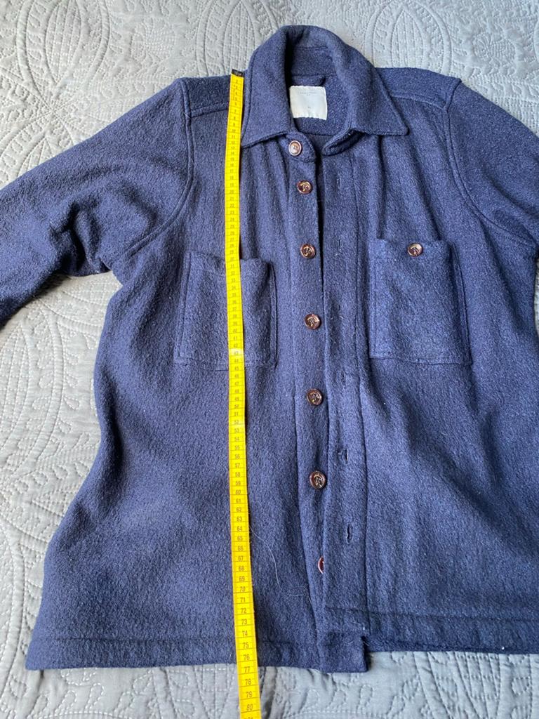 Percival  blauw shirt gewassen wol, Ophalen of Verzenden, Zo goed als nieuw, Blauw