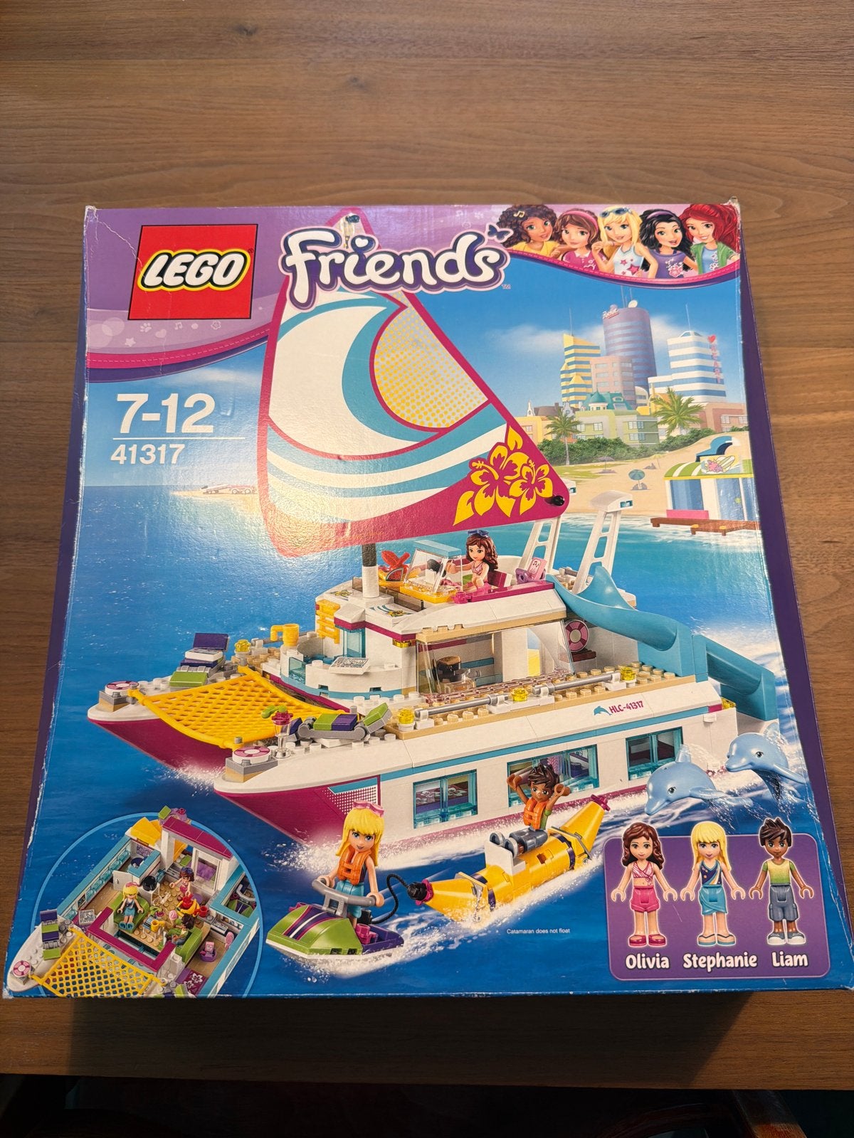 Lego Friends 41317 Catamaran - bijna compleet, Gebruikt, Lego, Friends, Ophalen of Verzenden