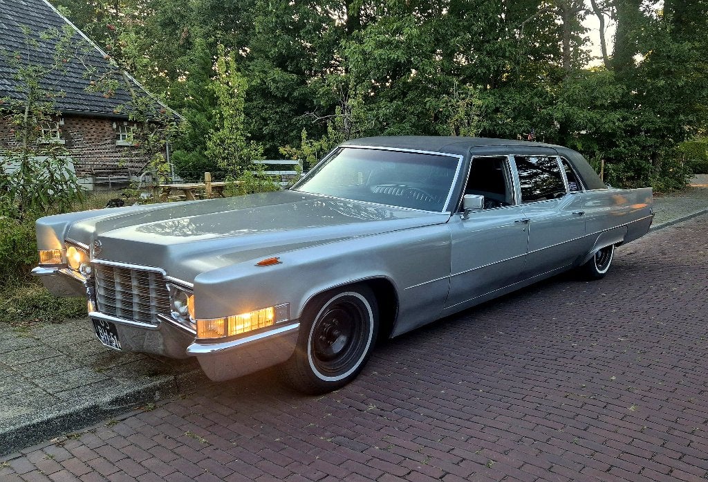Cadillac serie 75 fleetwood 1969 Grijs, Auto's, Cadillac, Automaat, Particulier, Sedan, Te koop