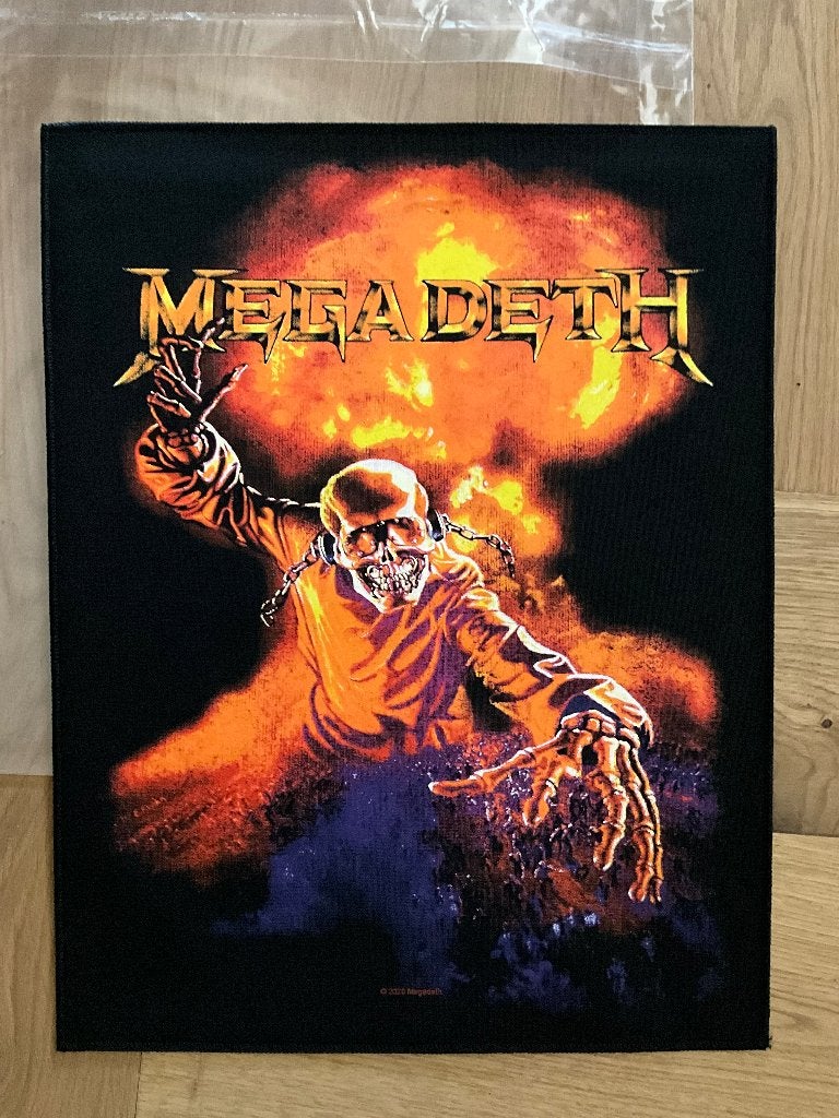 Nuclear back/rug patch van Megadeth, Verzamelen, Nieuw, Nuclear back/rug patch van Megadeth, Ophalen of Verzenden, Kleding