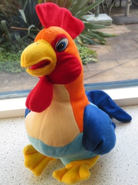Vrolijk gekleurde KIP Juffrouw Tok zacht velours, Overige typen, Ophalen of Verzenden, Middelgroot (20 tot 80 cm), Meerkleurig
