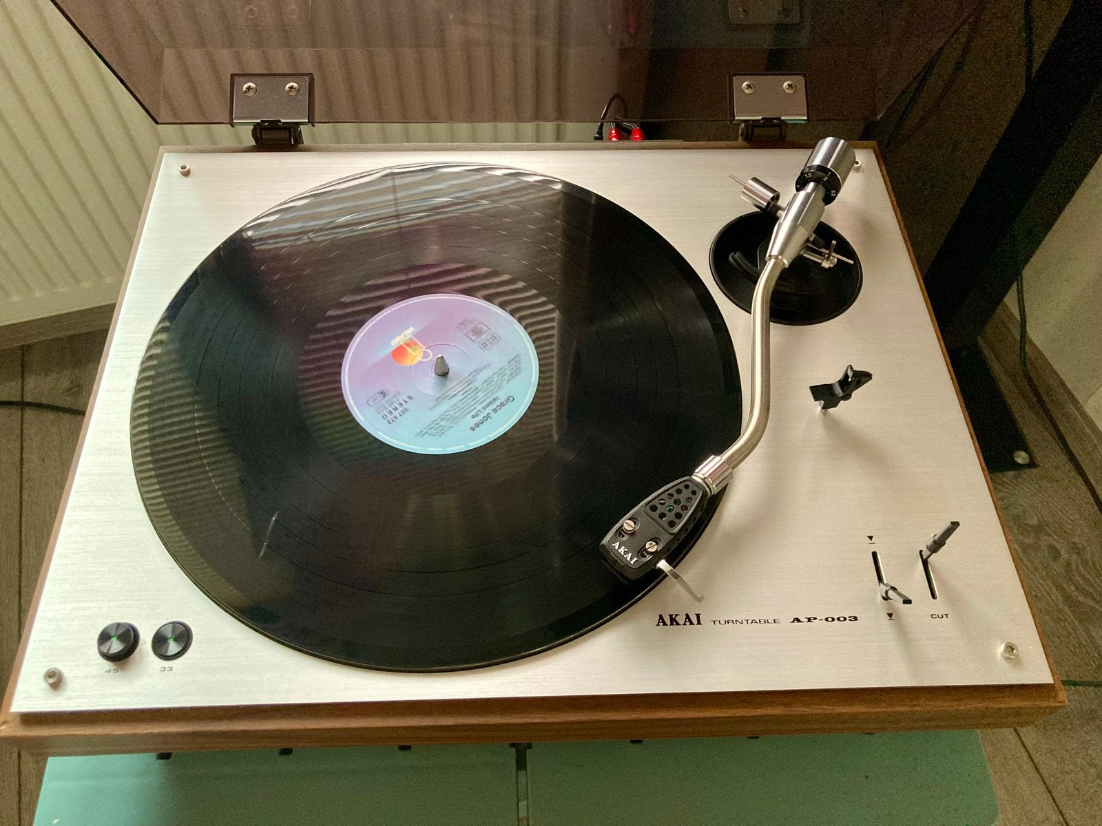 Akai AP-003 Platenspeler - Nagekeken, Nieuwe Snaar, Ophalen, Zo goed als nieuw, Platenspeler, Akai