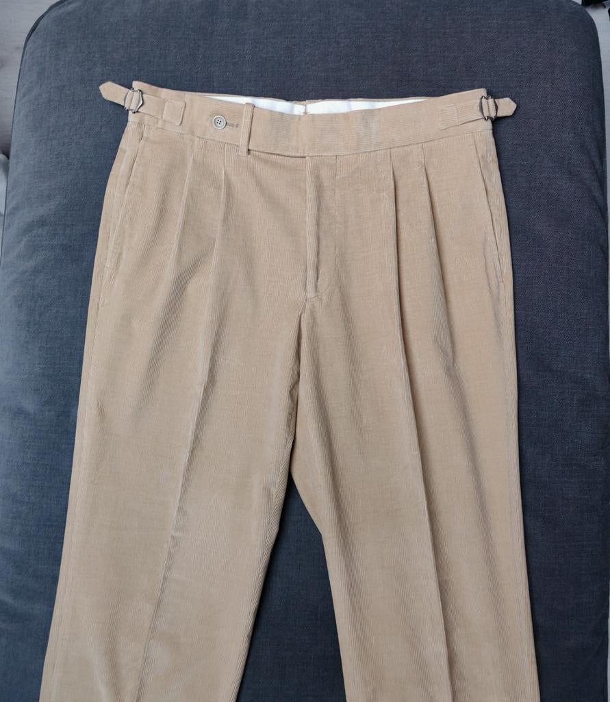 Suitsupply Braddon corduroy pantalon - Size EU 48, M, Beige, Nieuw, Suitsupply, Verzenden