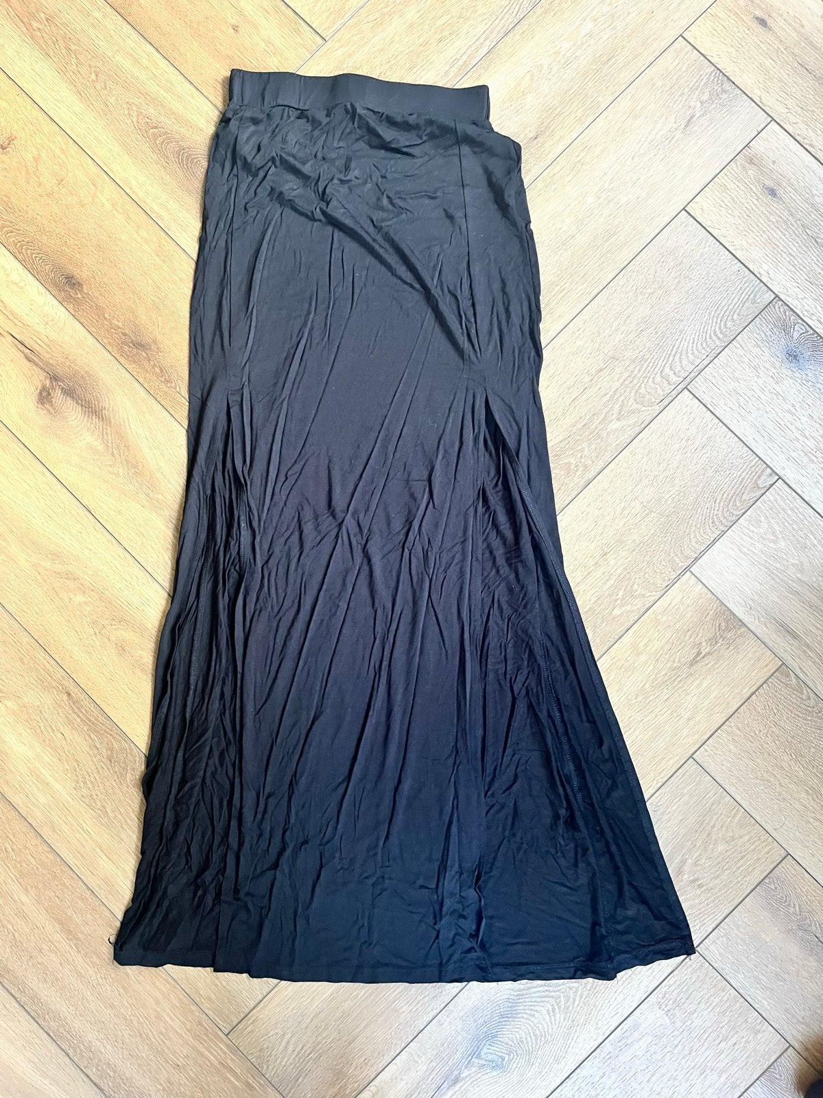 Zwarte maxi rok met split - Shein - Maat S, Zwart, Ophalen of Verzenden, Zo goed als nieuw, Maat 36 (S)