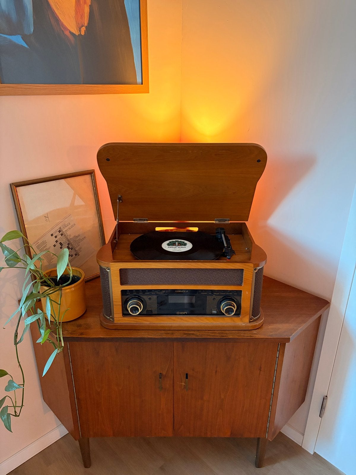 ION Complete LP Platenspeler met Radio en CD-speler, Audio, Tv en Foto, Platenspelers, Gebruikt, USB-aansluiting, Platenspeler