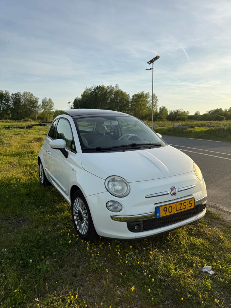 Fiat 500 1.2 AUT 2010 Wit, Auto's, Fiat, 1242 cc, 4 cilinders, Wit, Origineel Nederlands
