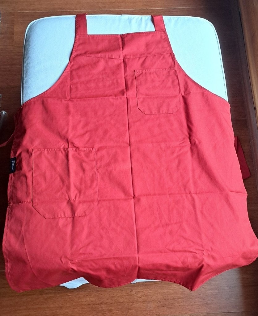 Schort, Ophalen of Verzenden, Rood, Schort, Katoen
