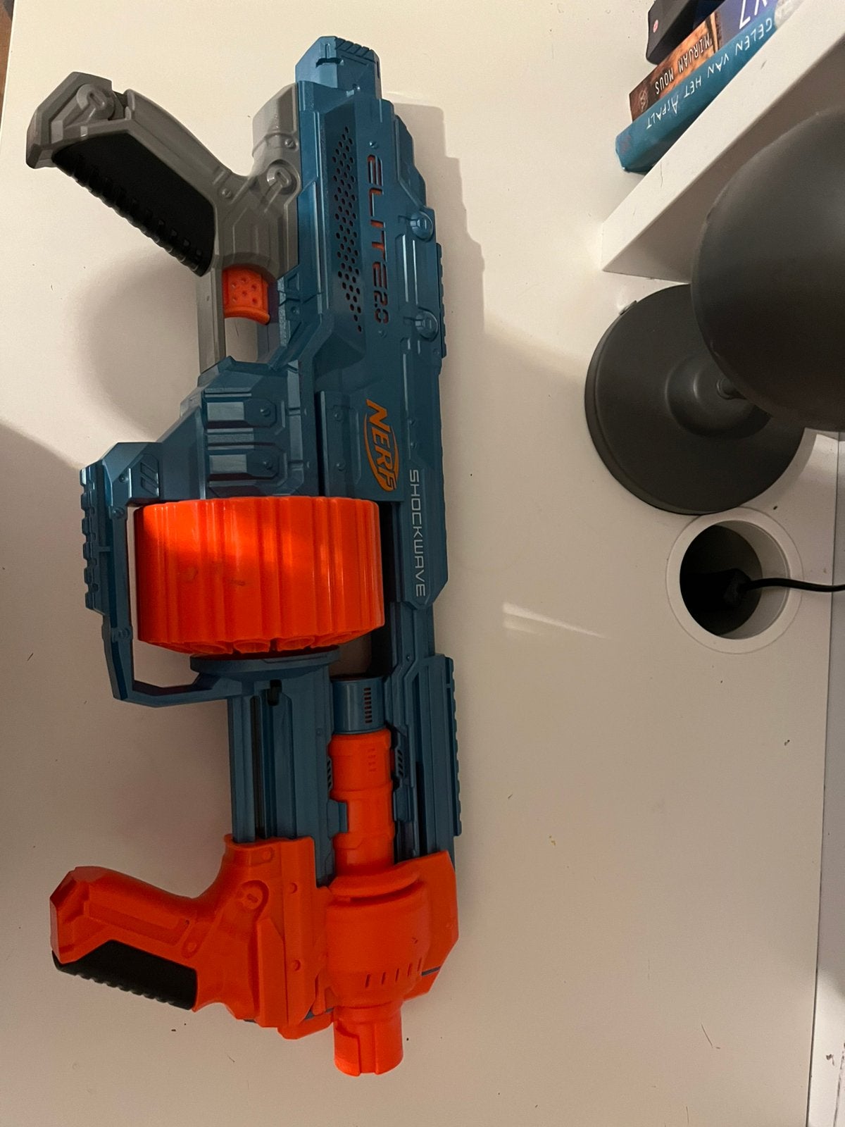 Groot nerfpistool 15 ammo, Ophalen of Verzenden, Zo goed als nieuw