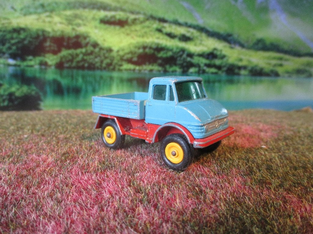 1/68 Mercedes-Benz Unimog Lesney No.49 1968 Regular Wheels 2, Ophalen of Verzenden, Gebruikt, Auto