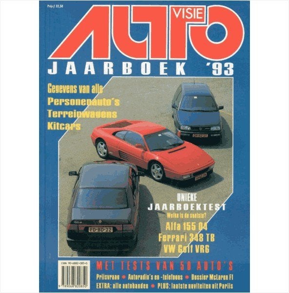 Autovisie Jaarboek 1993 #1 Nederlands, Ophalen of Verzenden, Gelezen, Algemeen