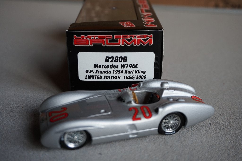 Mercedes W196C 1954 Karl Kling  Brumm 1/43 Limeted, Hobby en Vrije tijd, Modelauto's | 1:43, Ophalen of Verzenden, Zo goed als nieuw