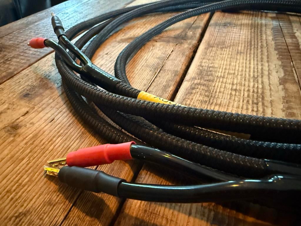 Audioquest GO-4 single-wire luidsprekerkabel 2,5m, Ophalen of Verzenden, Gebruikt, 2 tot 5 meter, Luidsprekerkabel