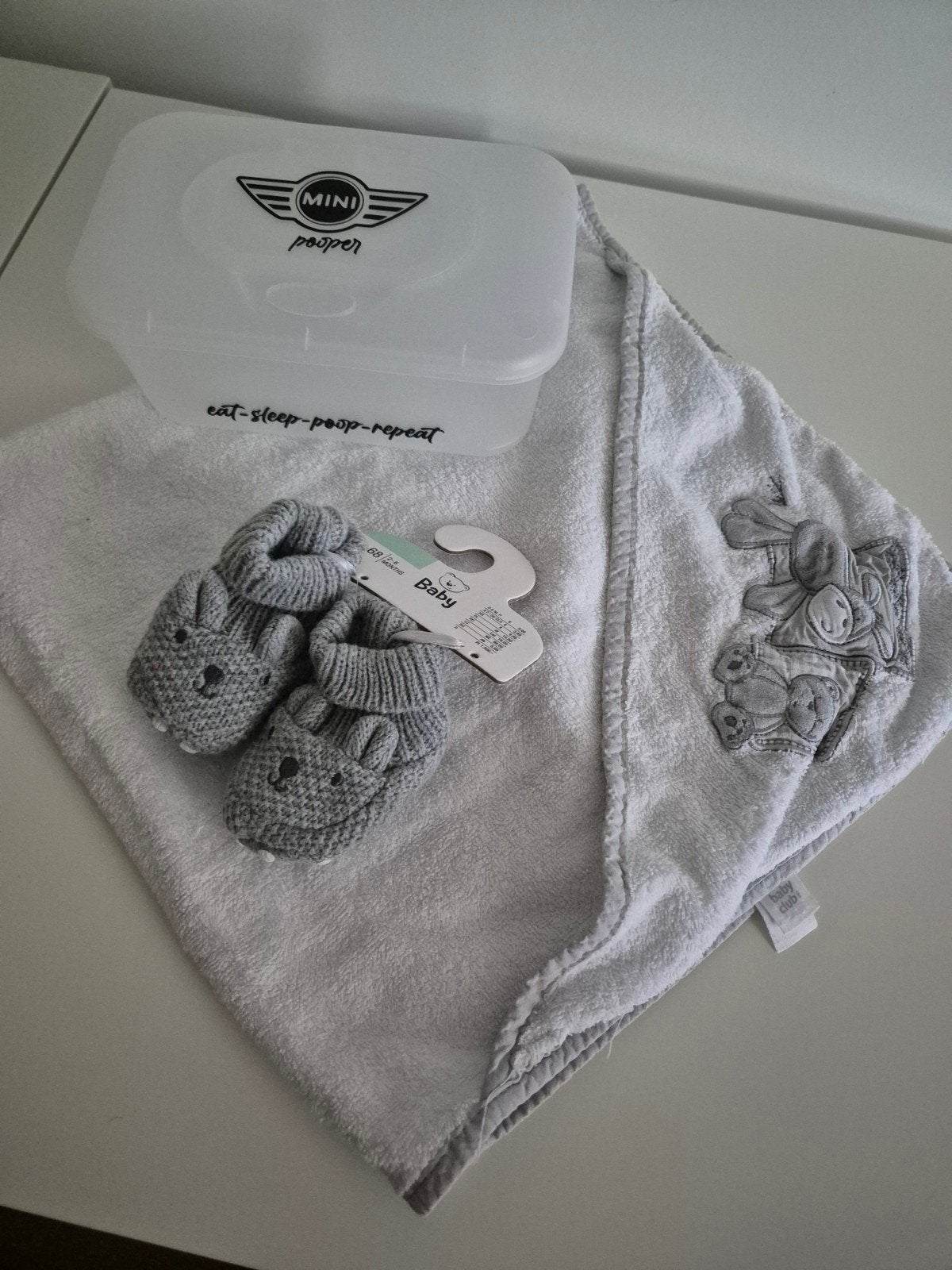 Pakket baby badcape billendoekjes doos slofjes, Kinderen en Baby's, Ophalen of Verzenden, Nieuw, Overige typen