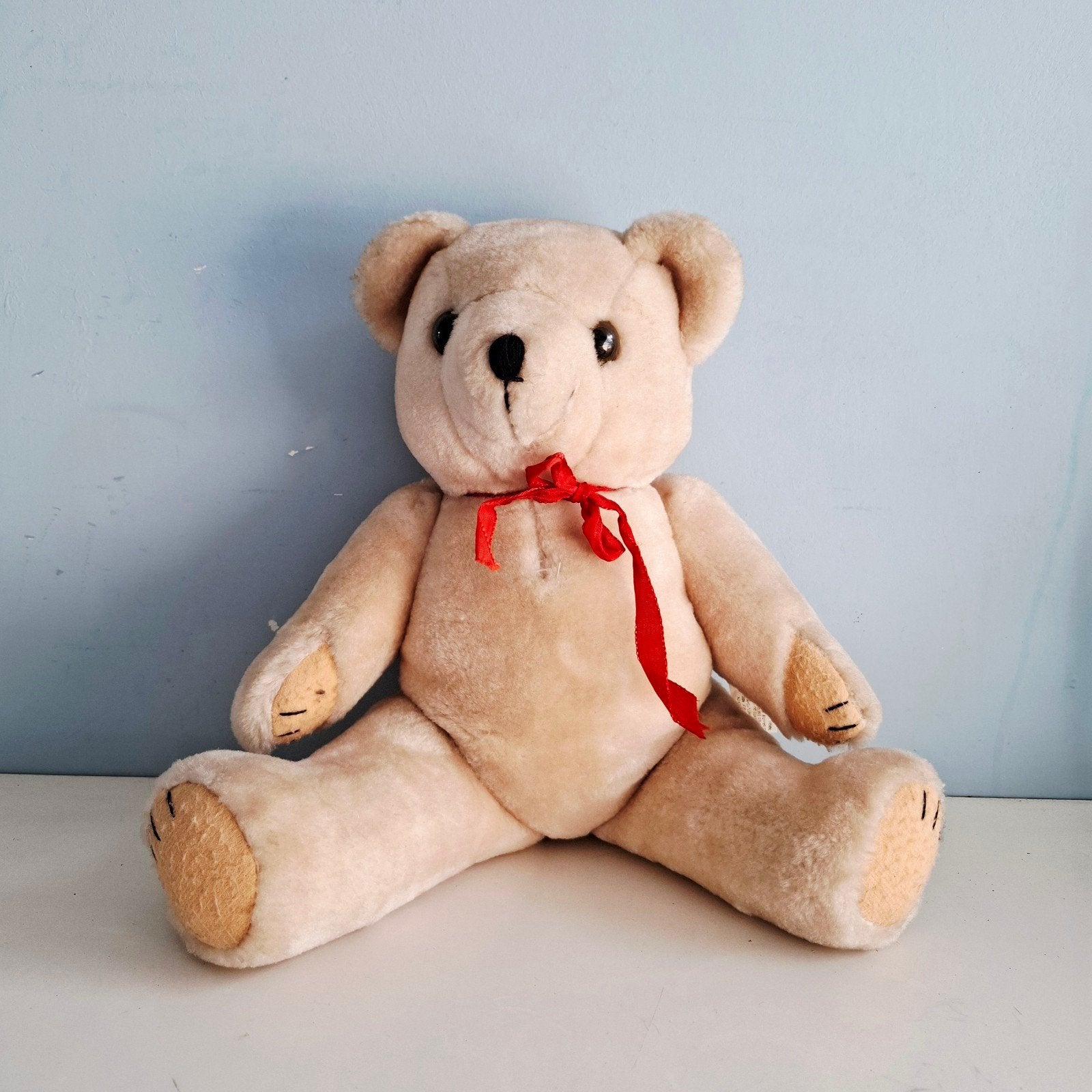 L. Dake & Zn, vintage teddybeer - 37 cm, Kinderen en Baby's, Ophalen of Verzenden, Zo goed als nieuw, L. Dake en Zn., Middelgroot (20 tot 80 cm)