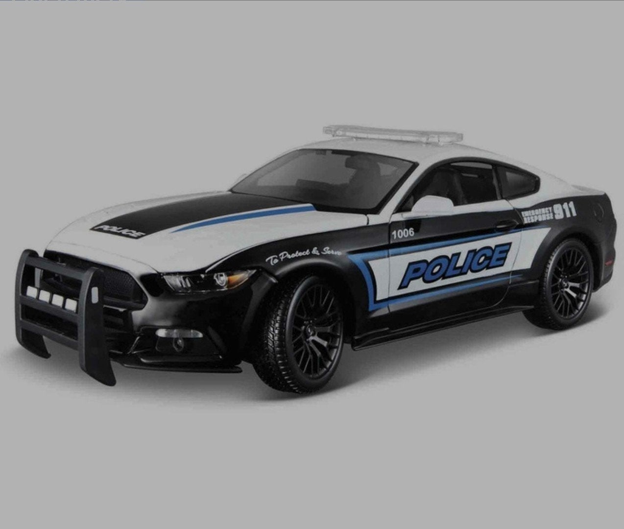 Ford Mustang GT Police 1:18 – Maisto – Vitrinemodel, Hobby en Vrije tijd, Ophalen of Verzenden, Zo goed als nieuw, Auto, Maisto