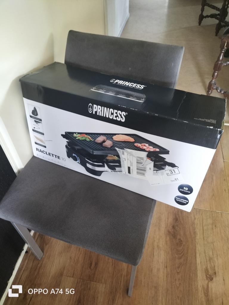 Nieuwe Princess Raclette Gourmetstel voor 10 personen, Witgoed en Apparatuur, Gourmetstellen, Ophalen