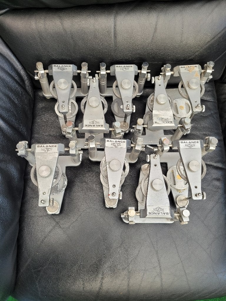 Tandtechniek 9x articulatoren Balance + ringen + steunpennen, Ophalen of Verzenden, Gebruikt