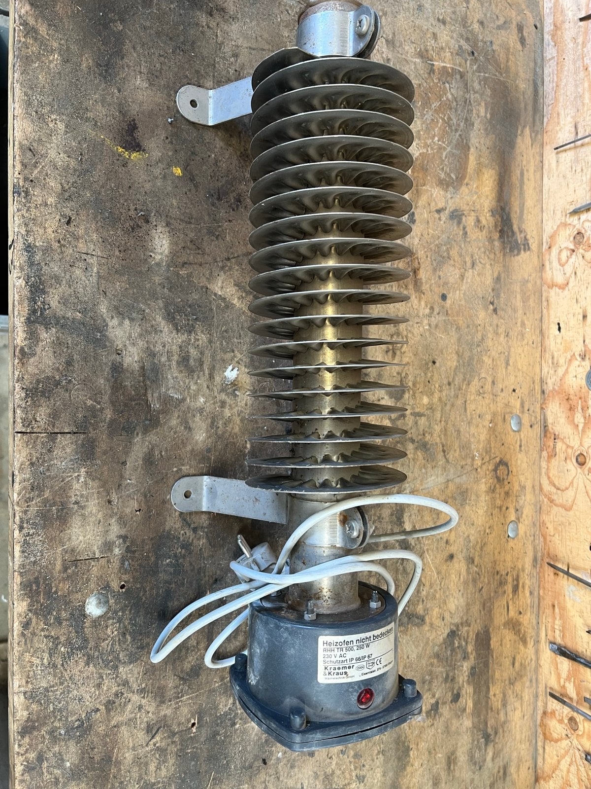 Ribbenbuis kachel 250 Watt, Doe-het-zelf en Verbouw, Gebruikt, Minder dan 30 cm, Overige typen, Minder dan 60 cm