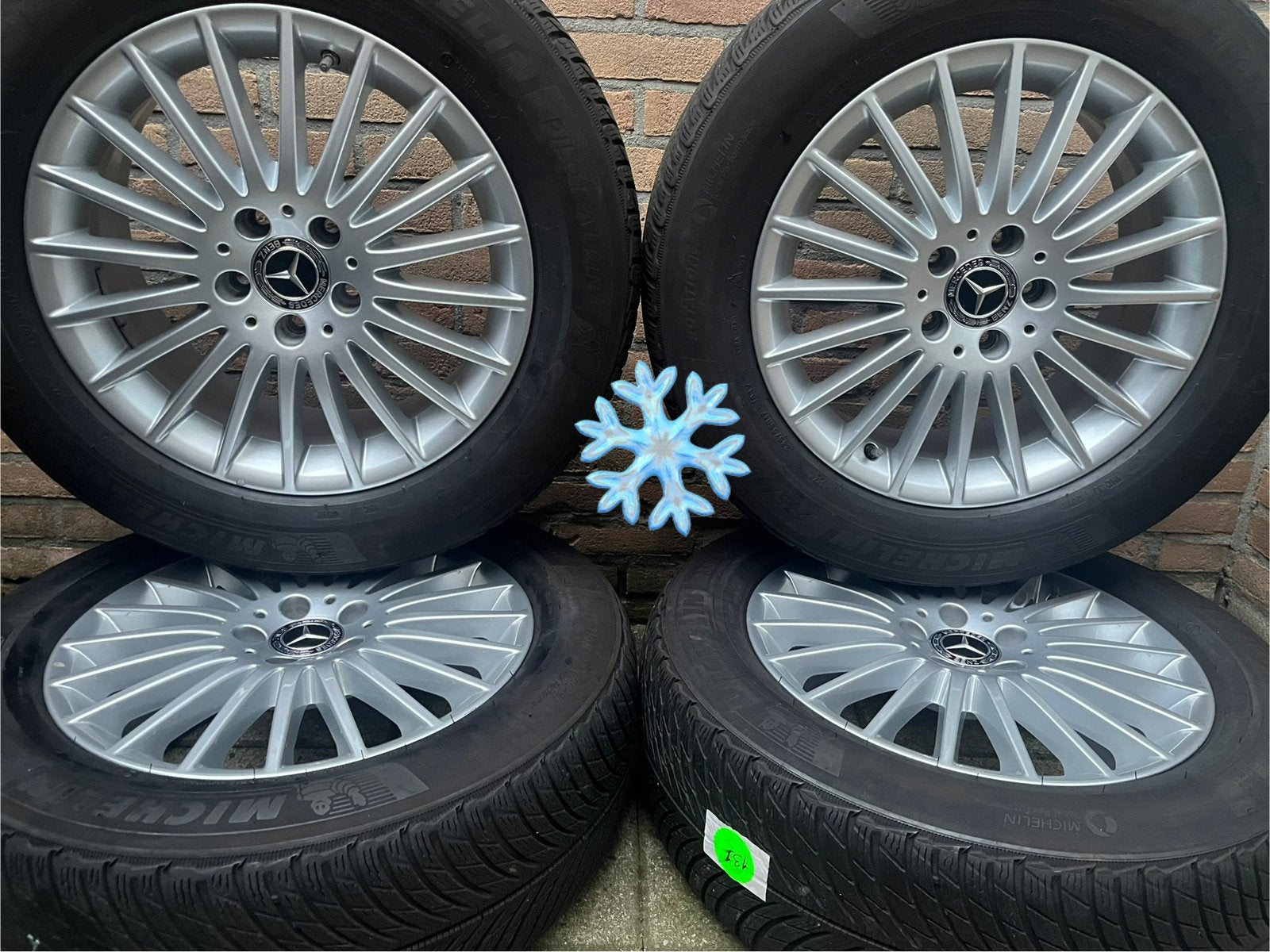 4x6 17” orig Mercedes vito V-klasse EQV Michelin winterrsrt, Auto-onderdelen, Banden en Velgen, Banden en Velgen, 17 inch, 235 mm
