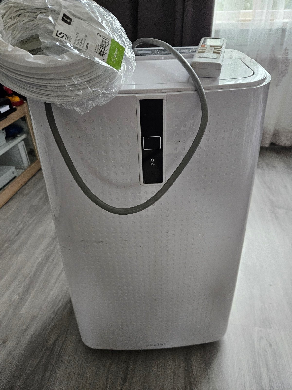 Evolar Mobiele Airco met Afstandsbediening en Afvoerslang, Ophalen, Gebruikt, Minder dan 60 m³, 3 snelheden of meer