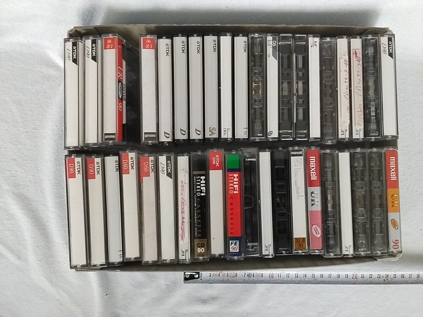 Partij van 30+ gebruikte cassettebandjes (TDK, Maxell), Cd's en Dvd's, Cassettebandjes, Gebruikt, Overige genres, Ophalen of Verzenden