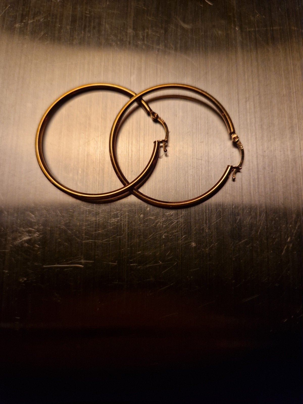 18 Karaat Gouden Creolen Oorbellen, Sieraden, Tassen en Uiterlijk, Hangers, Ophalen of Verzenden, Zo goed als nieuw, Goud