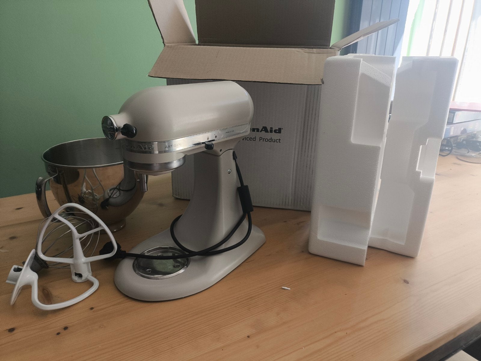 KitchenAid Artisan Keukenmachine - Zo goed als nieuw, 4 liter of meer, Ophalen of Verzenden, Gebruikt, 3 snelheden of meer