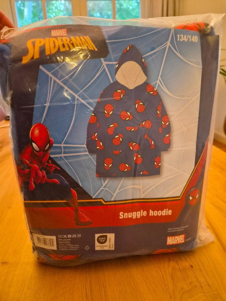 Nieuw! Spiderman snuggle hoodie, blauw, rood, maat 134/140, Trui of Vest, Nieuw, Ophalen of Verzenden, Spiderman