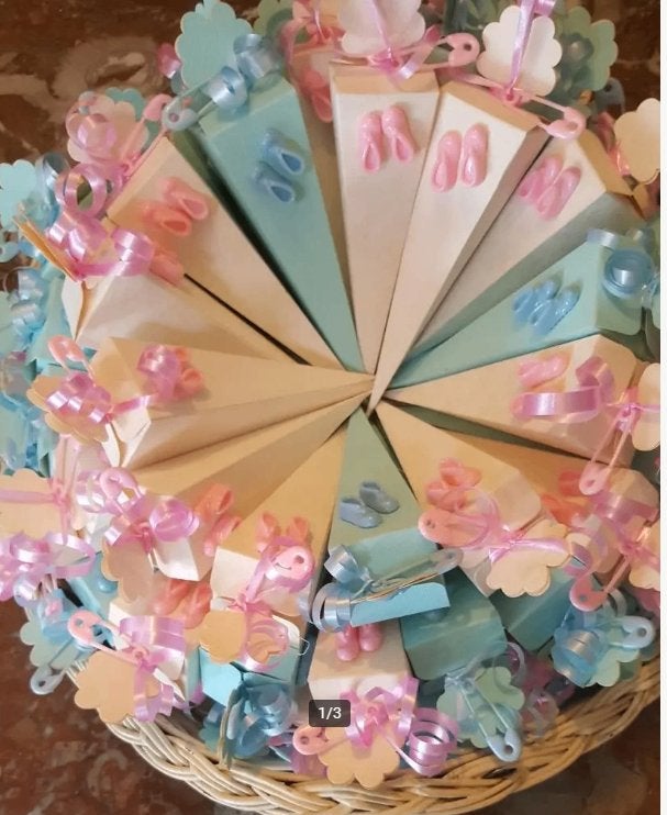 geboorte bedankjes, 25 roze en 25 blauwe, Kinderen en Baby's, Kraamcadeaus en Geboorteborden, Ophalen of Verzenden, Nieuw