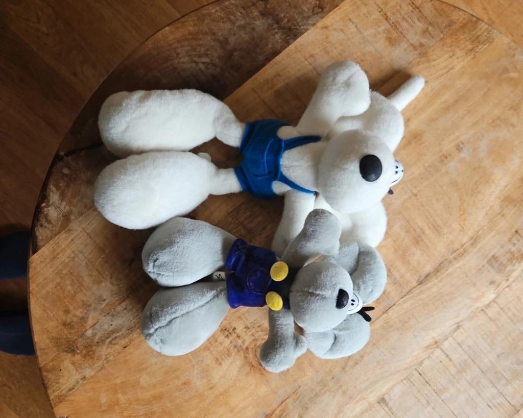 Diddl knuffels - Set van 2, Verzamelen, Diddl, Ophalen of Verzenden, Verschillende figuren, Gebruikt, Knuffel