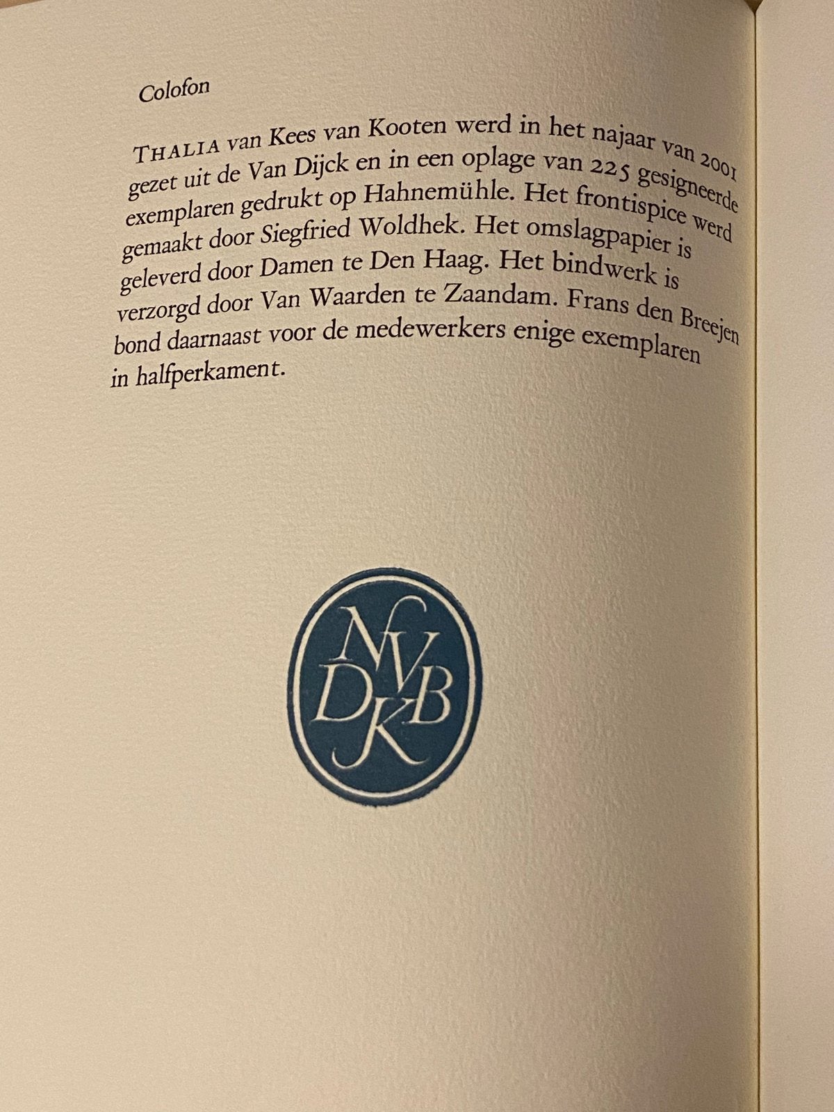 Thalia - Kees van Kooten (NVDKB uitgave) zeldzaam, Kees van Kooten, Ophalen of Verzenden, Zo goed als nieuw, Nederland