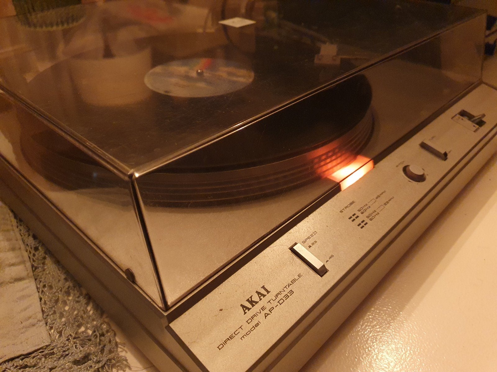 Akai AP-D33 Direct Drive Platenspeler, Ophalen, Gebruikt, Pitch-regelaar, Platenspeler
