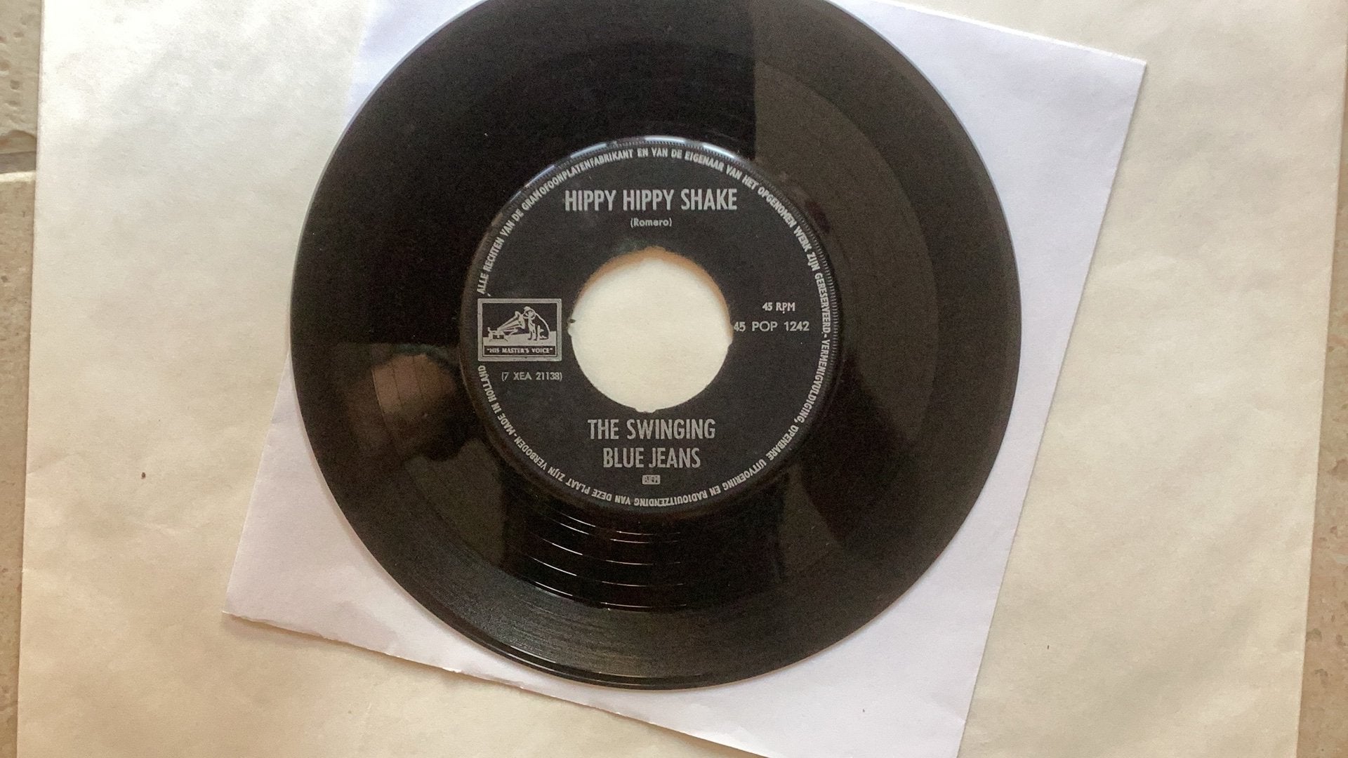 Single Swinging Blue Jeans - Hippy hippy shake, Ophalen of Verzenden, Gebruikt, 7 inch, Pop