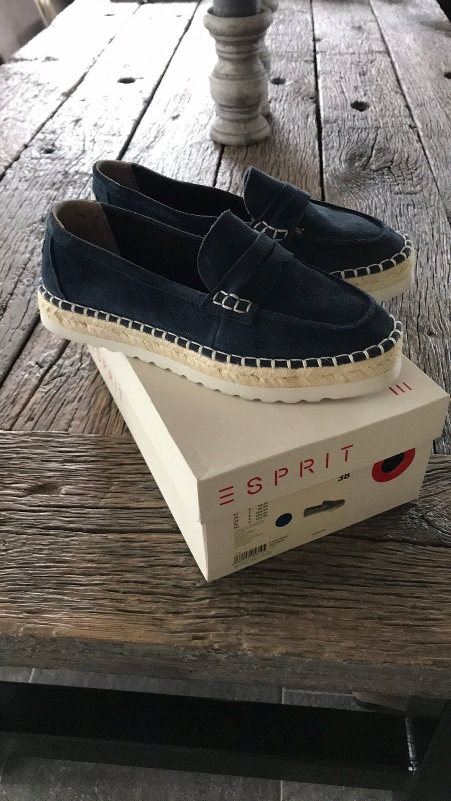 Nieuw esprit instappers 38 navy, Ophalen of Verzenden, Nieuw, Blauw, Instappers