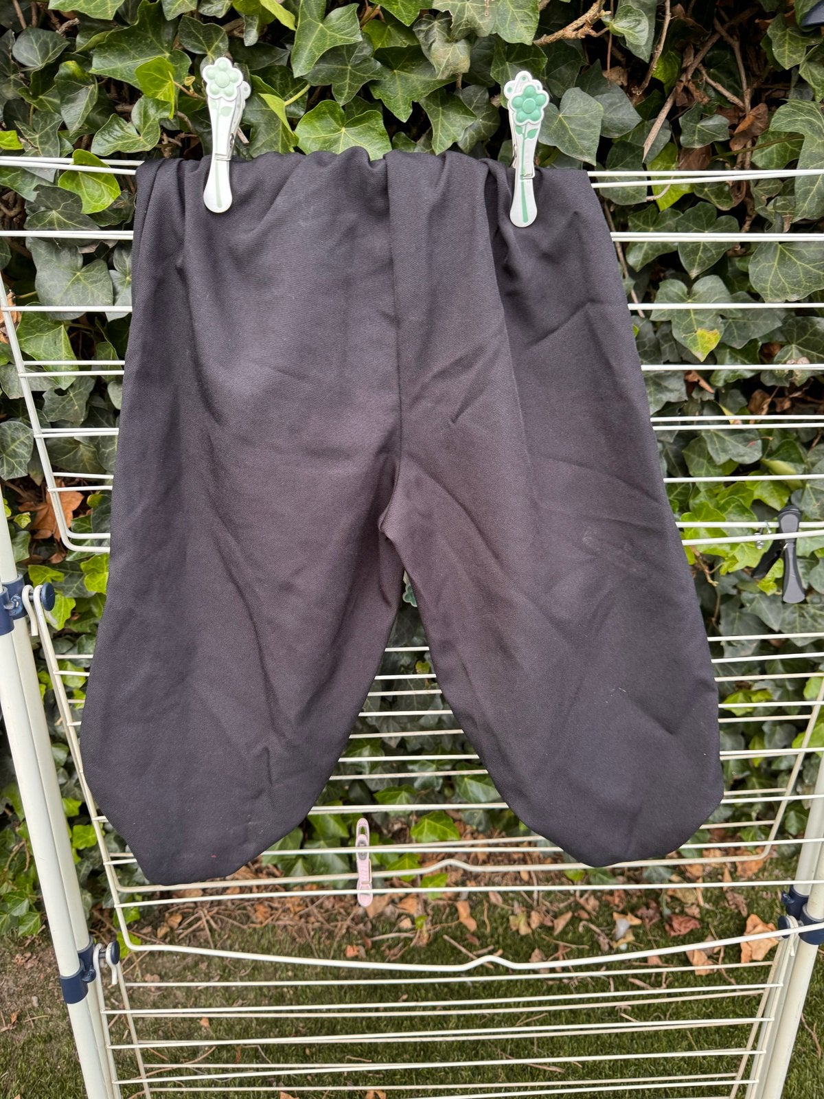Zwarte kinder kniebroek met elastiek, Ophalen of Verzenden, Gebruikt, 134 t/m 140, Jongen of Meisje